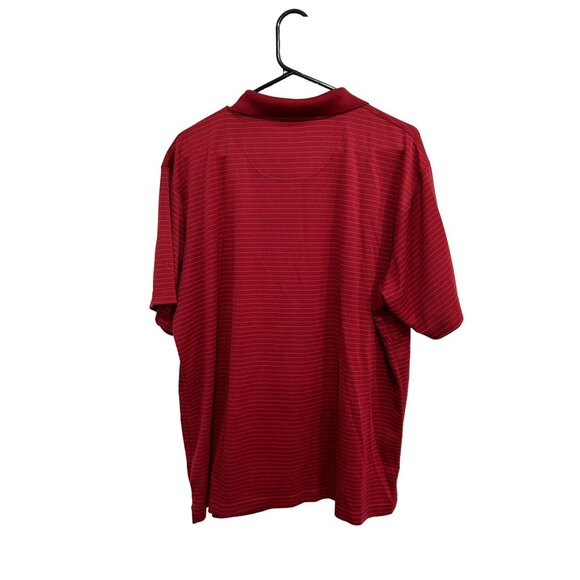 Columbia Mens Omni-Shade Polo Shirt Red Stripe Polyester Sz XL - Picture 2 of 7